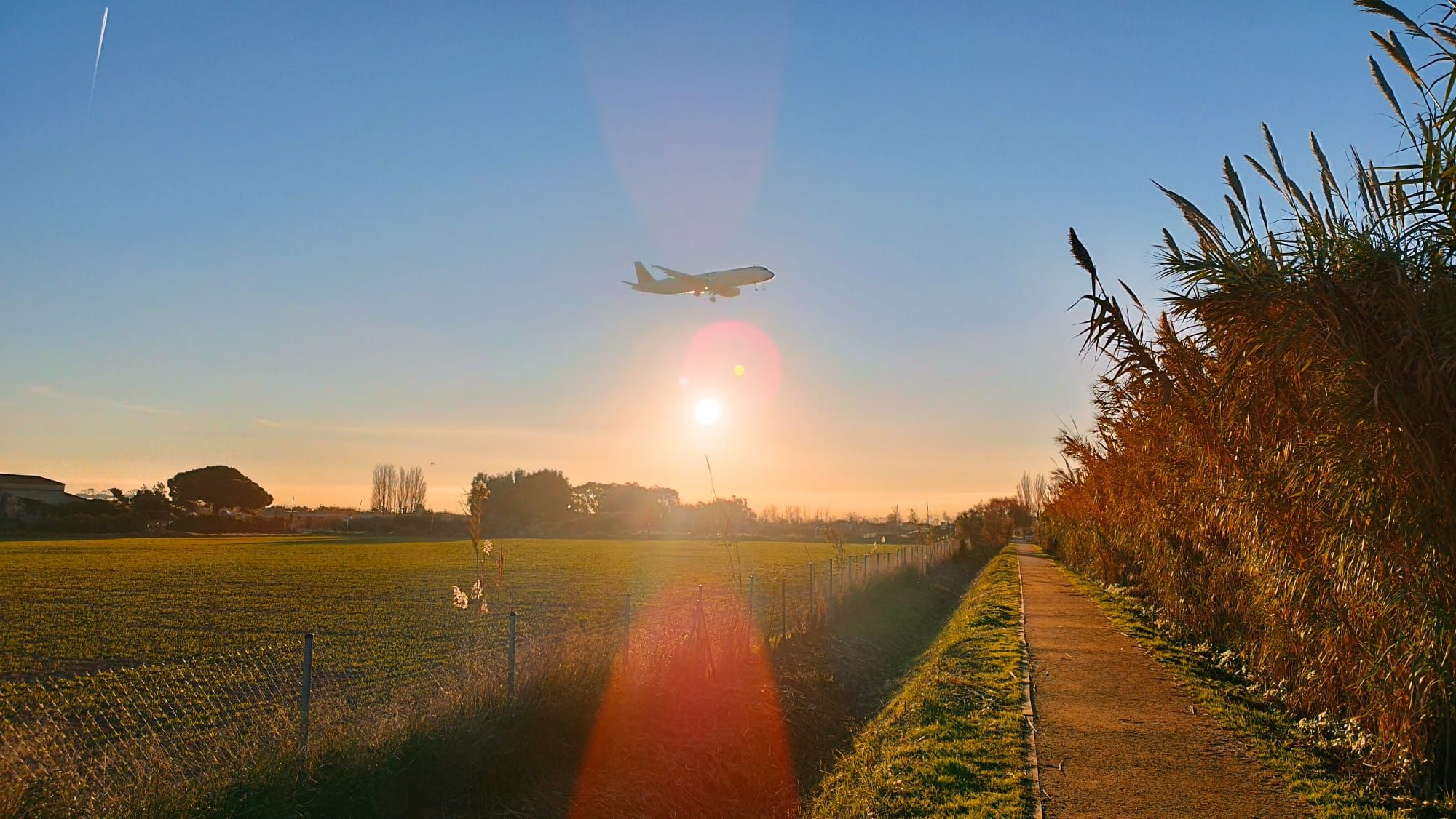 El Prat en un día de sol