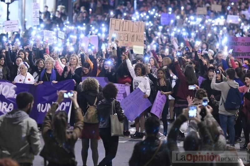 Manifestación por el Día de la Mujer en Murcia