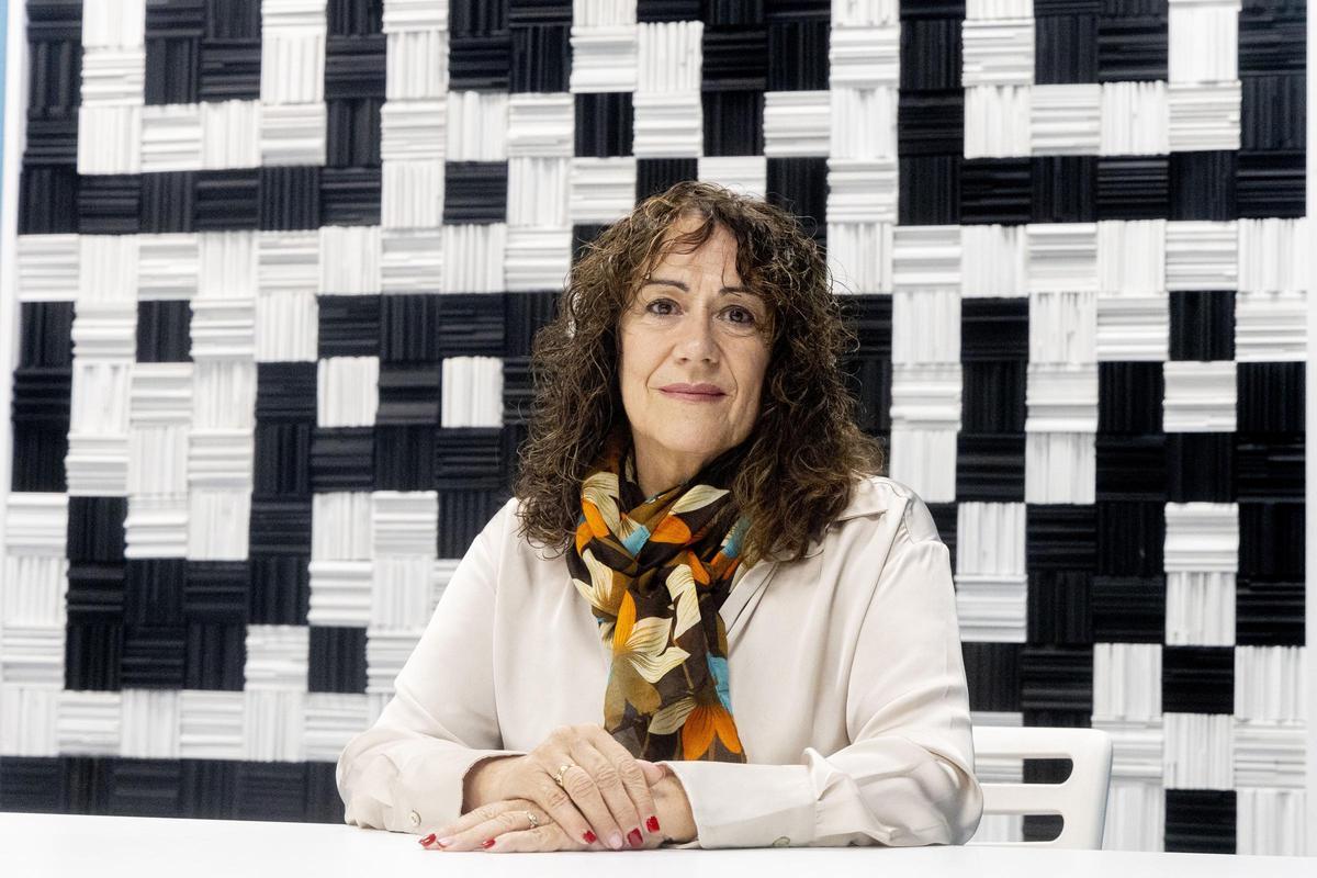 Mayte Magdalena, durante una entrevista en INFORMACIÓN