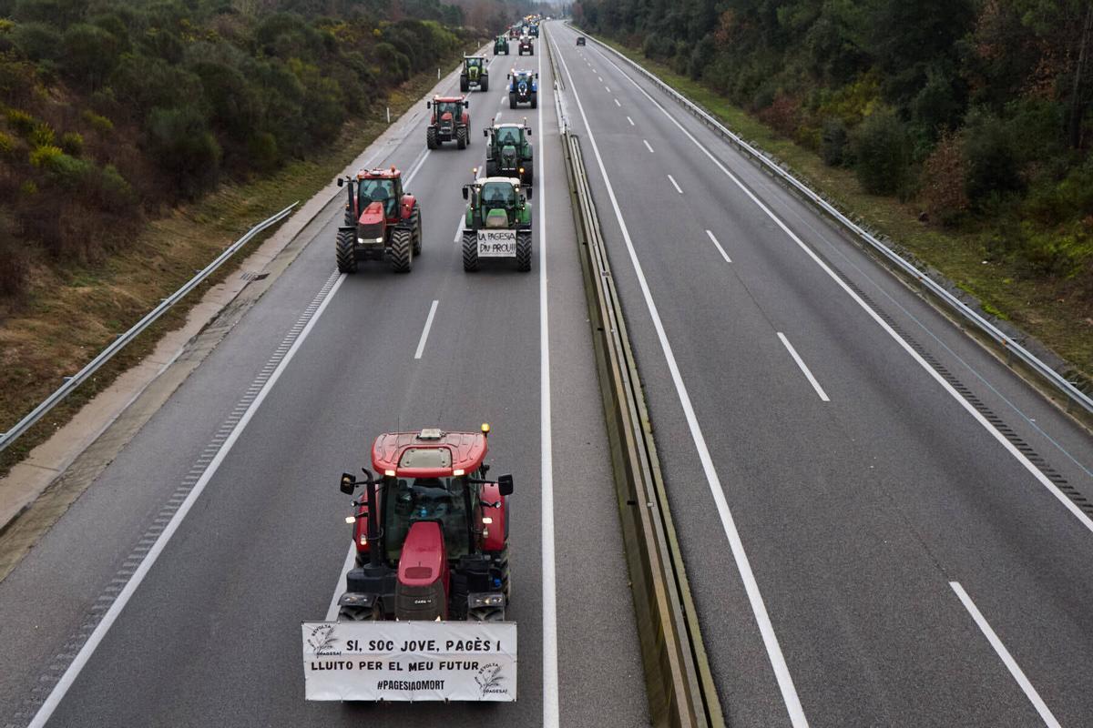 Tractorada a l´Eix Transversal