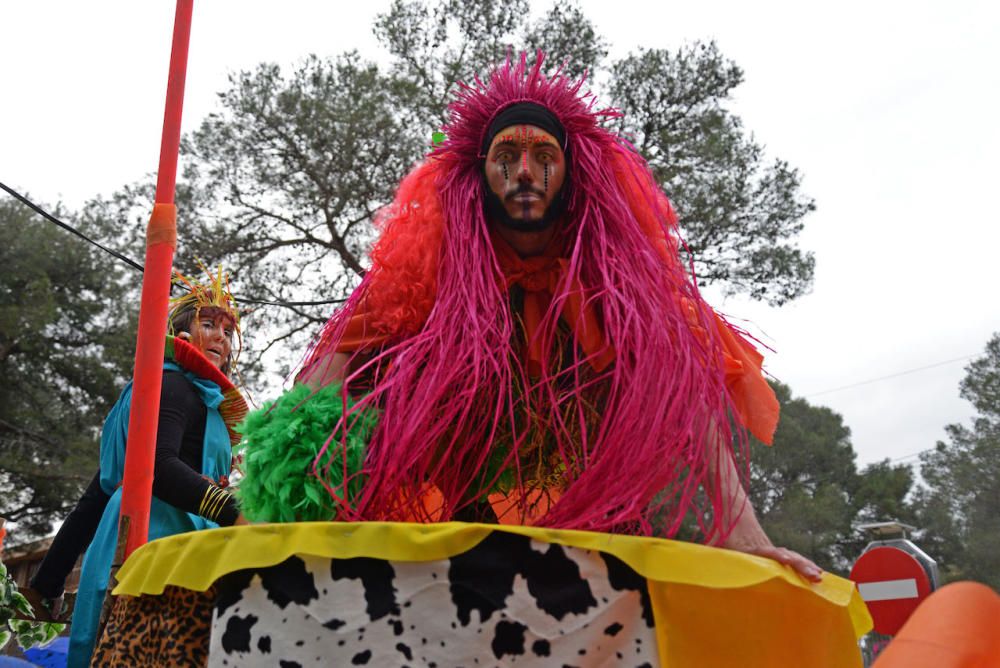 Stimmung trotz schlechtem Wetter: In Portol und Sa Cabaneta fand am Sonntag (4.2.) der erste Karnevalsumzug statt. 13 Festwagen und Fußgruppen waren mit von der Partie.