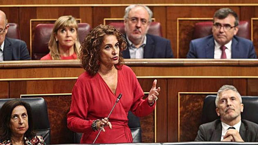 La ministra d&#039;Hisenda, María Jesús Montero, al Congrés dels Diputats