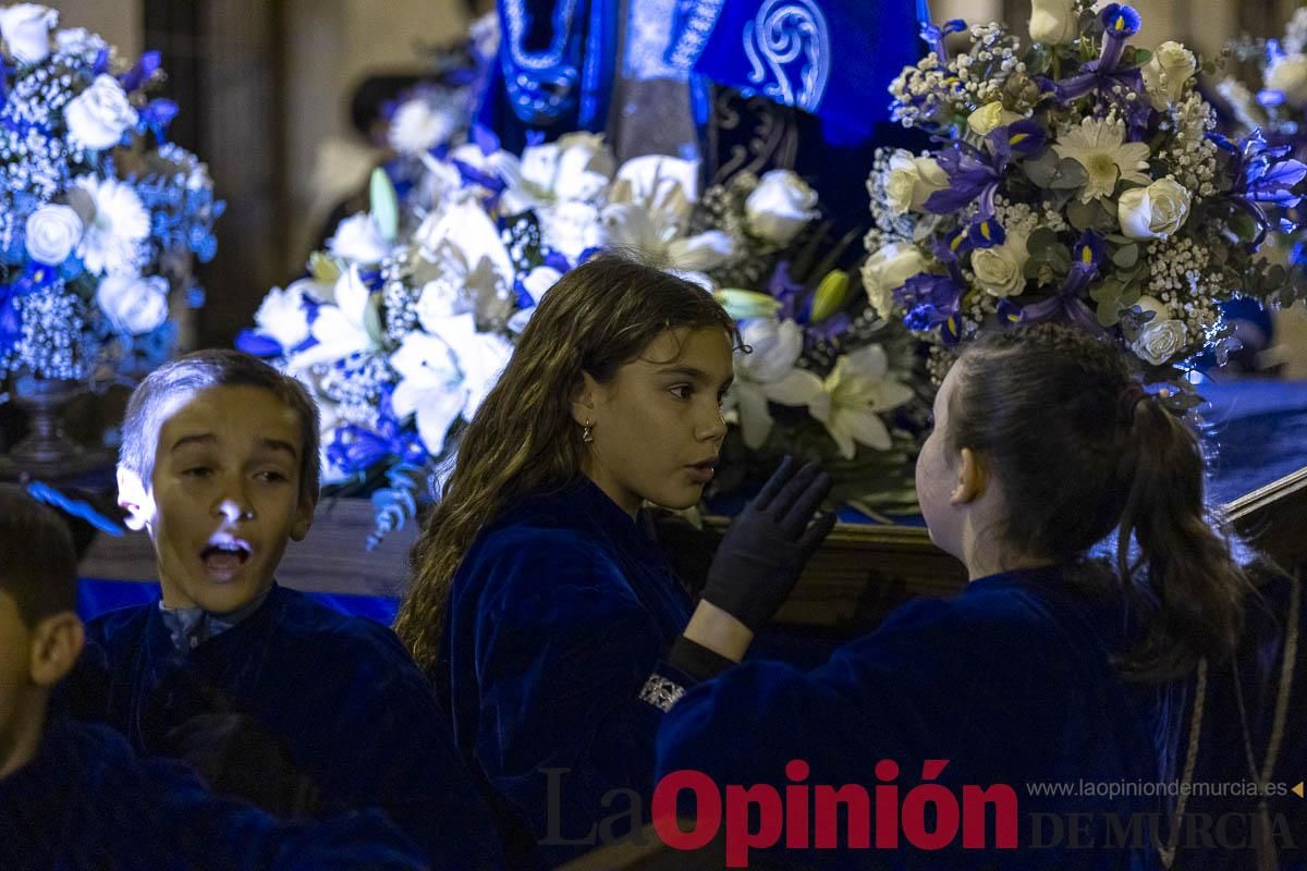 Los niños toman las calles de Caravaca en la procesión de Lunes Santo
