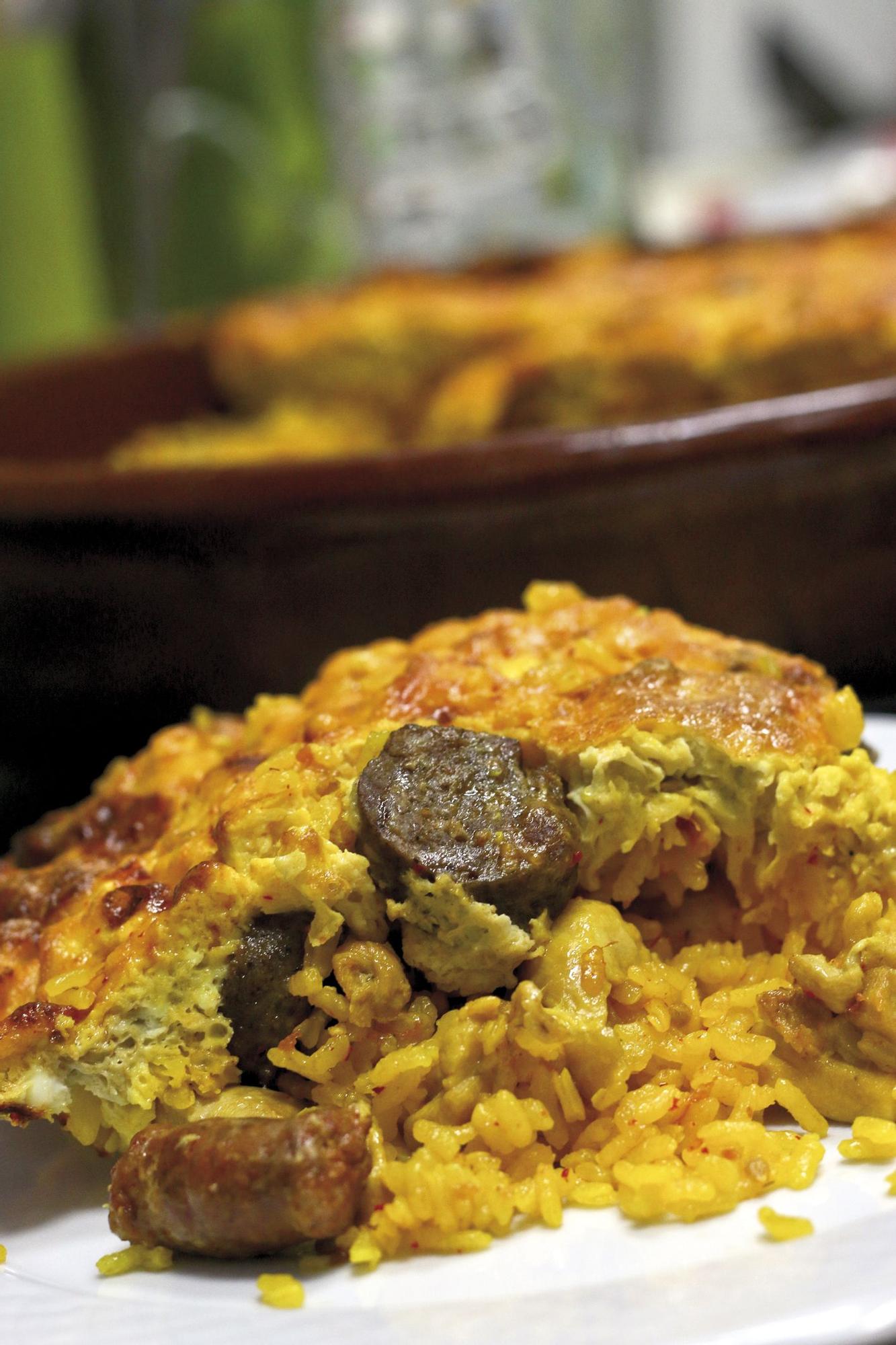 Arroz con costra. 