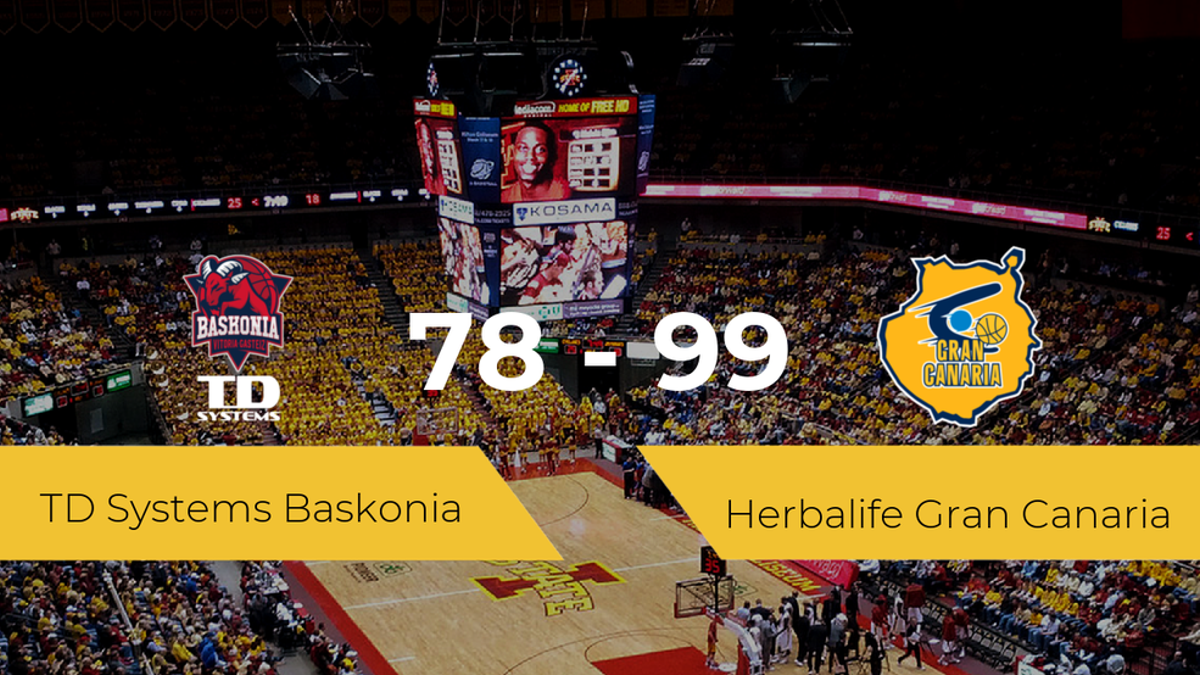 El Herbalife Gran Canaria logra derrotar al TD Systems Baskonia (78-99)