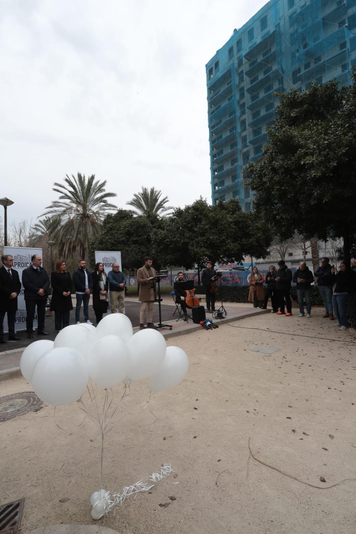Acto de conmemoración del incendio de Campanar en su aniversario