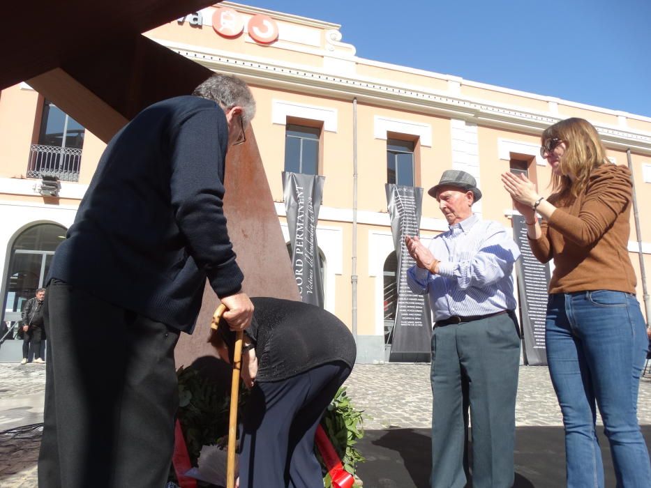 Homenaje a las víctimas del bombardeo franquista en Xàtiva