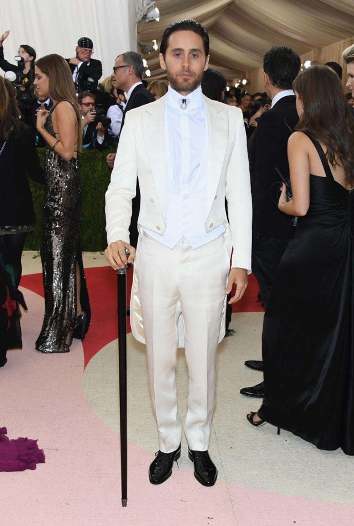 Jared Leto, en la alfombra roja de la gala Met 2016.