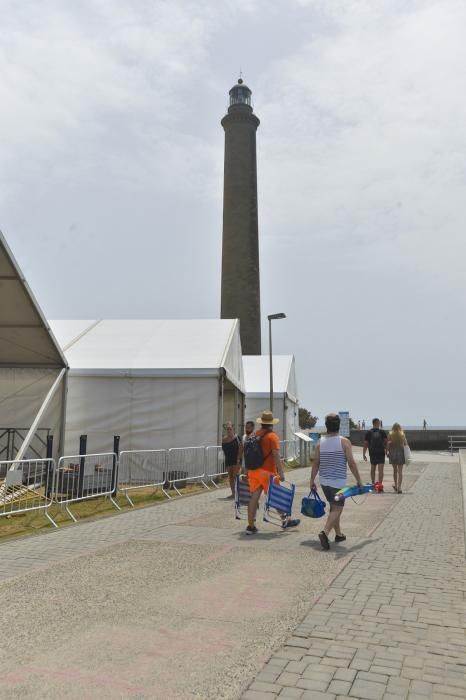 Jornada de sábado en Playa del Inglés (01/08/2020)