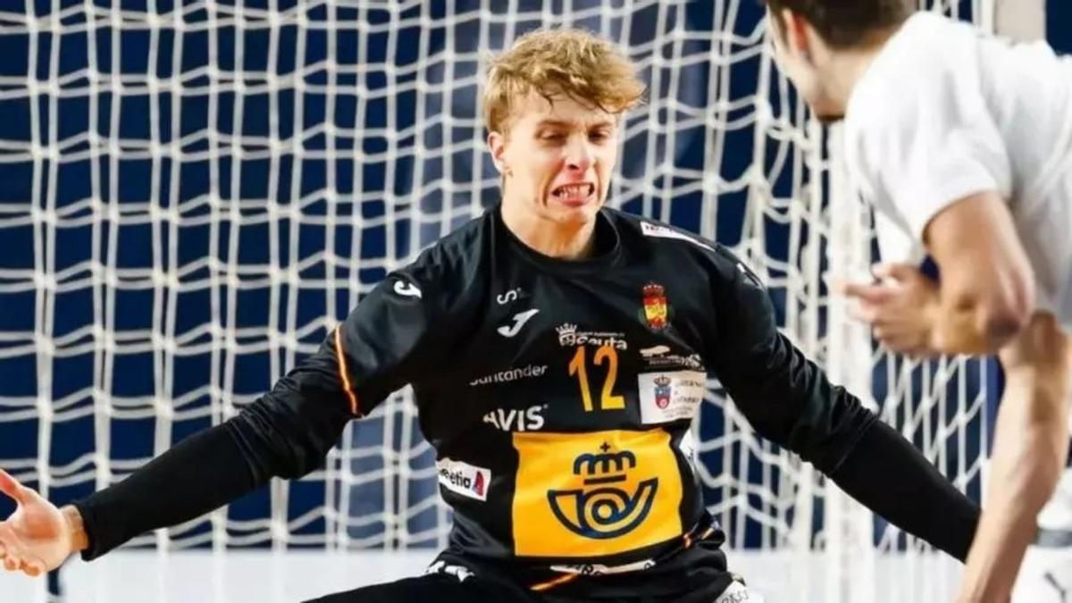 David Faílde, con la selección júnior en el pasado Mundial de Egipto.