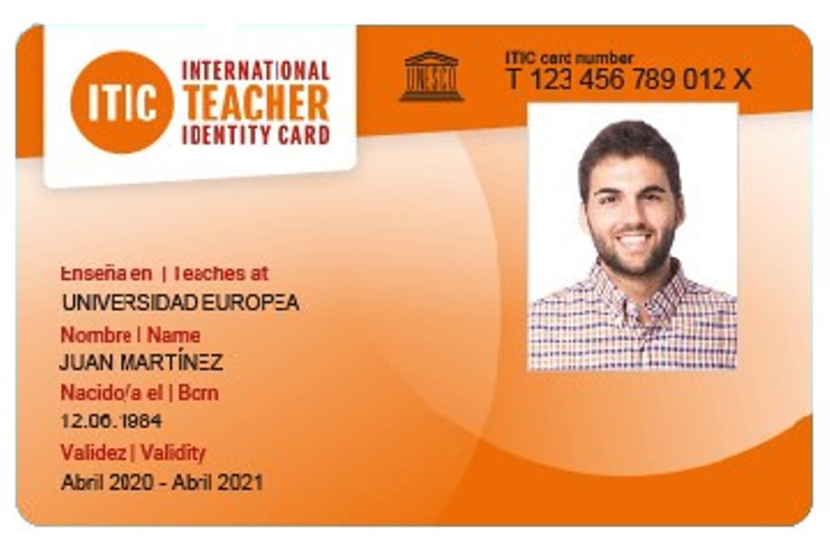 Este carné es el único documento aceptado internacionalmente que acredita la condición de profesor en más de 130 países