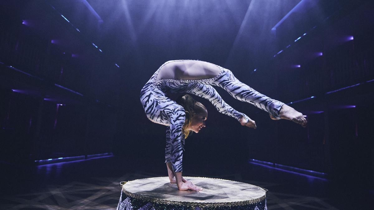 Una contorsionista de uno de los espectáculos de Teatro Pereyra.