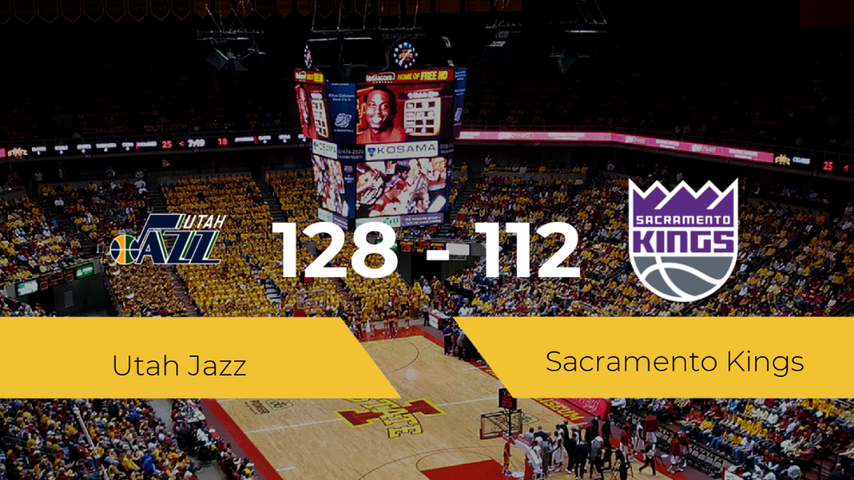 Utah Jazz se hace con la victoria contra Sacramento Kings por 128-112