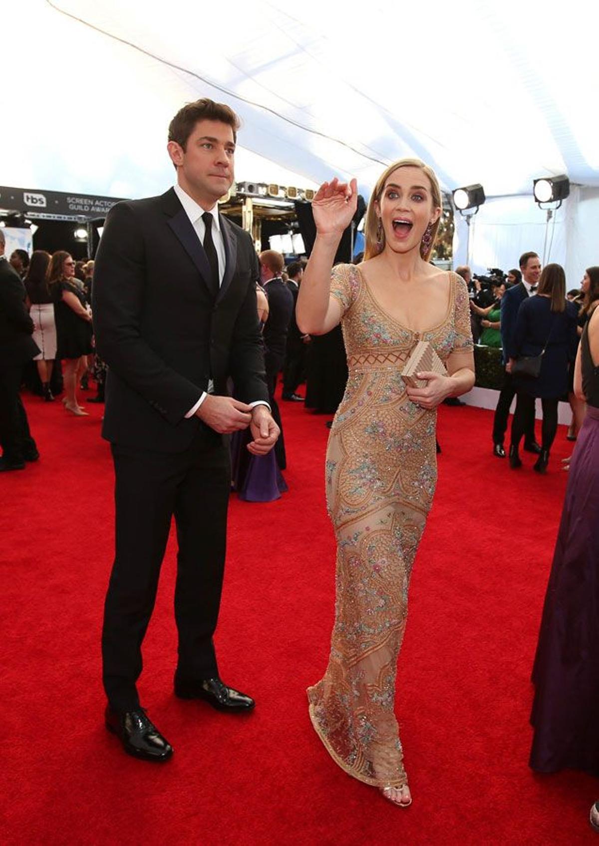 Emily Blunt a su llegada a la red carpet de los SAG Awards 2017