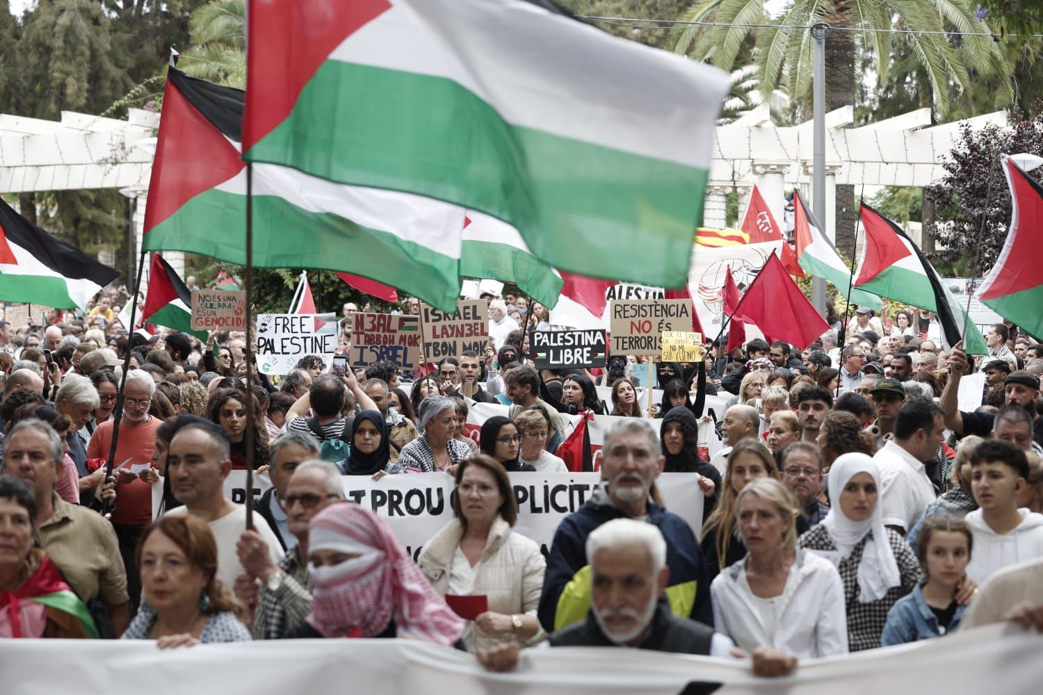 FOTOS | Manifestación en Palma para condenar el genocidio israelí en Palestina
