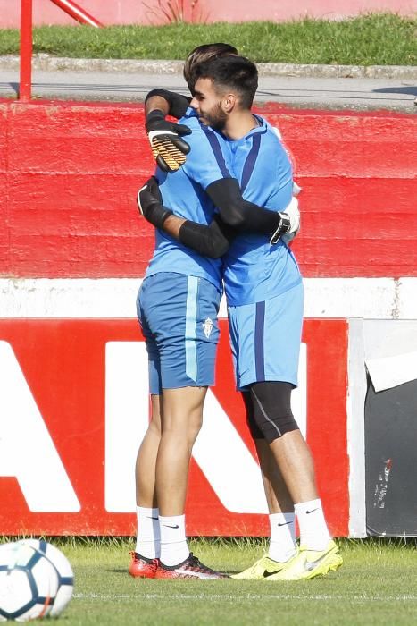 Entrenamiento del Sporting