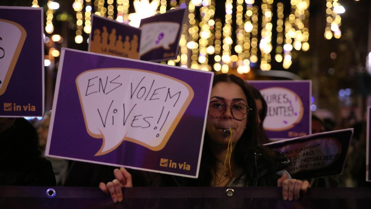 Manifestación 25N día para la erradicación de la violencia machista contra las mujeres