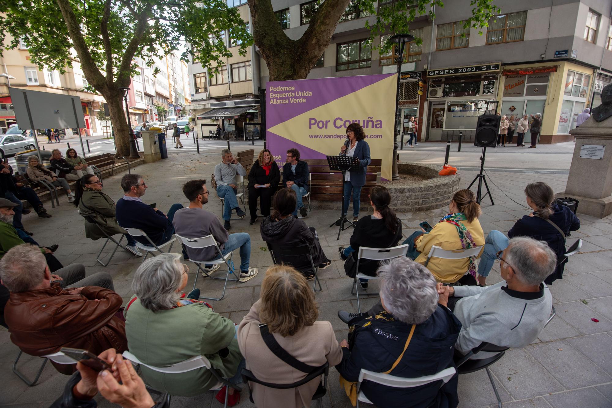 Elecciones municipales en A Coruña: acto de Por Coruña en Os Mallos