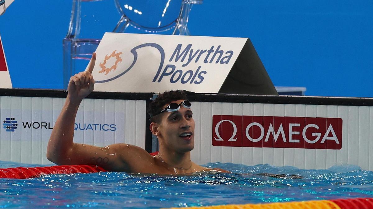 Hugo González, campeón del mundo en 200 metros espalda