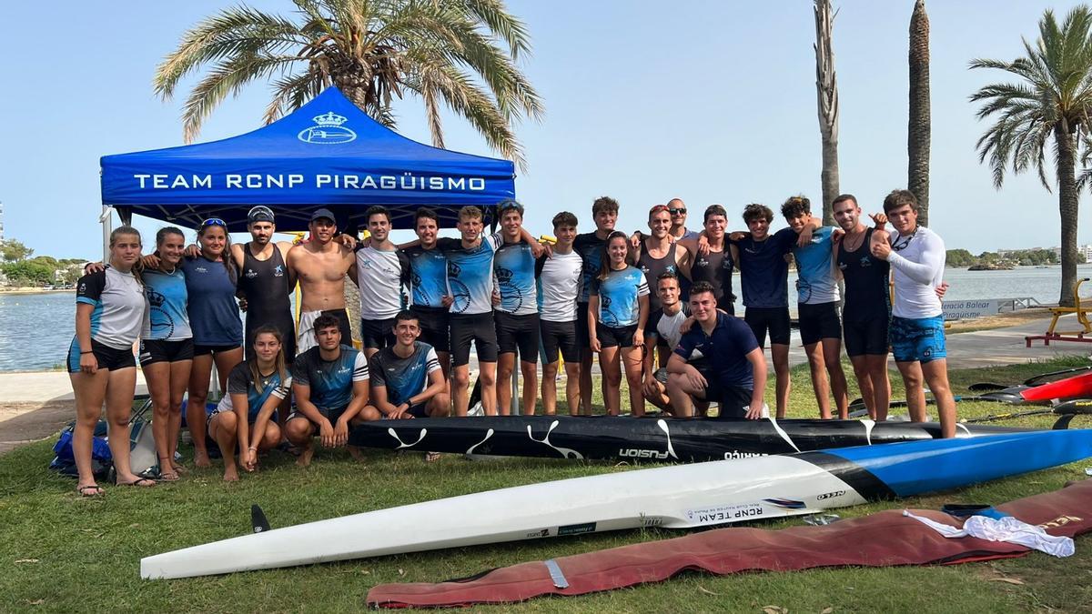 Equipo del Real Club Náutico de Palma, campeón de Balears.