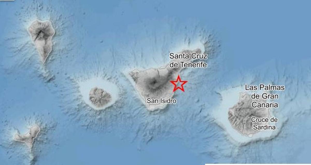 Terremoto en Fasnia, en Tenerife, el lunes 10 de agosto de 2026