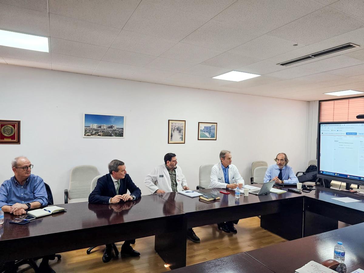 Marciano Gómez en una reunión en Alicante este jueves.