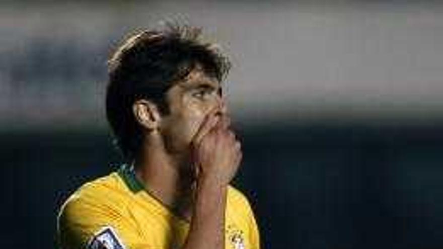 Kaká durante el partido con Brasil el pasado 21 de noviembre