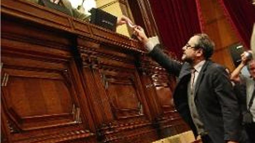 Antonio Baños al Parlament.