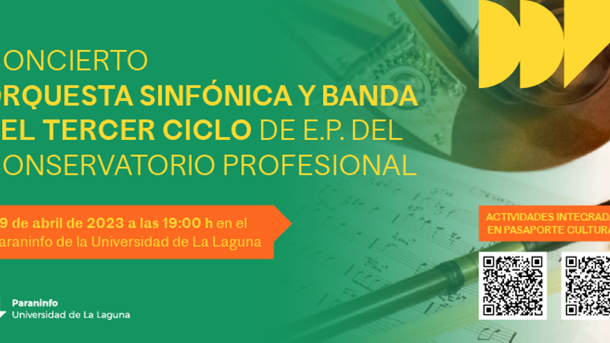 Concierto de la Orquesta Sinfónica y Banda del 3er ciclo de E.P. del Conservatorio Profesional