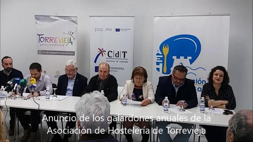 Anuncio de los premios de de la Asociación de Hostelería de Torrevieja y Comarca