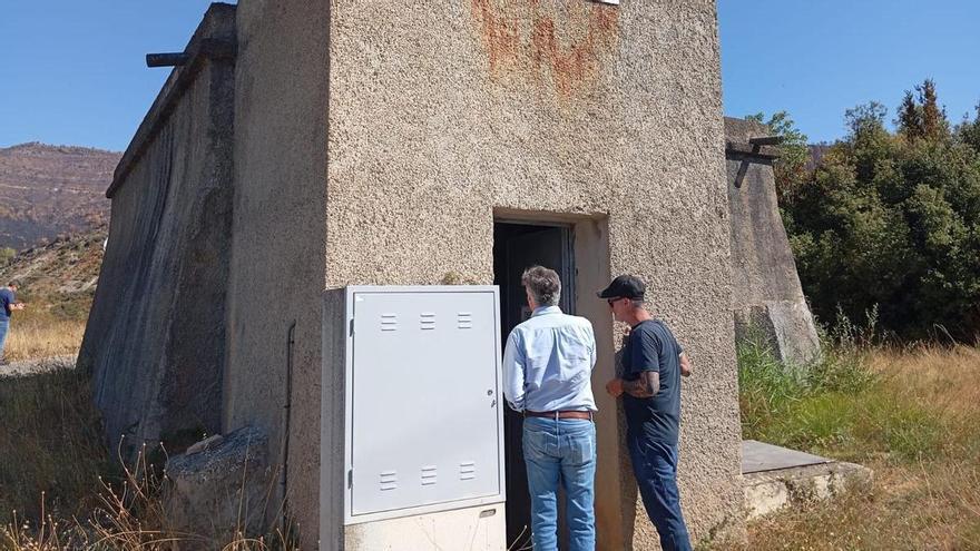 Numerosos pueblos del entorno de las Peñas de Riglos todavía tienen problemas de abastecimiento de agua tras el incendio