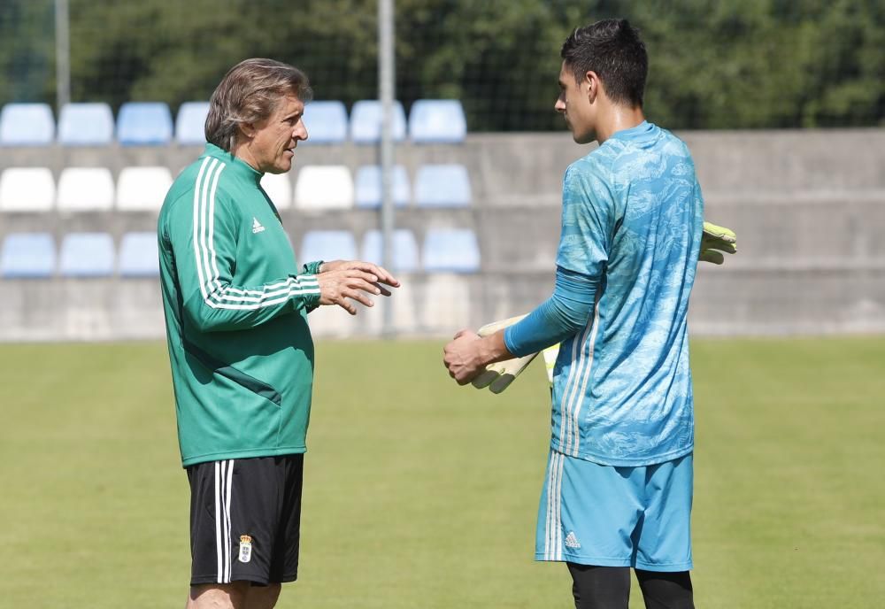 Entrenamiento del Oviedo en El Requexón