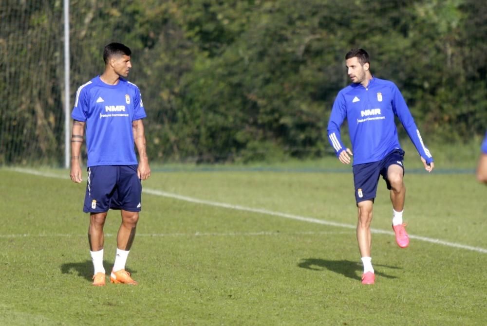 Entrenamiento del Oviedo en El Requexón