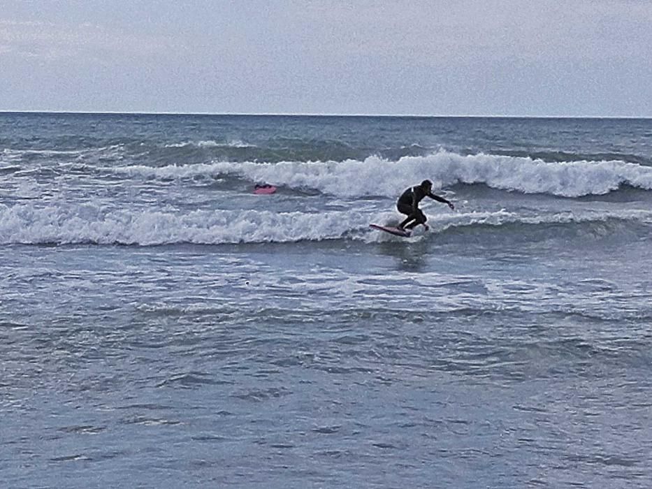 Una clase de surf en Ciudad Jardín