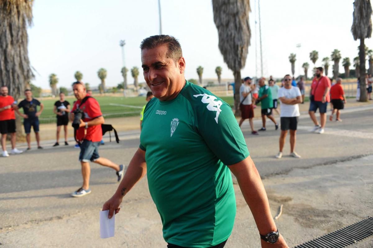 Primer entrenamiento de Sandoval tras su vuelta al Córdoba CF