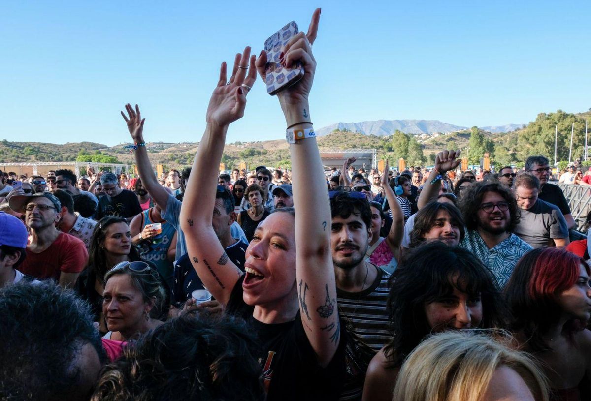 Espectacular ambiente entre el público del festival. | GREGORIO MARRERO