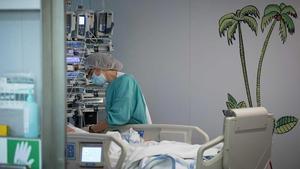 La uci pediátrica del Hospital Vall dHebron de Barcelona, en una imagen de archivo.