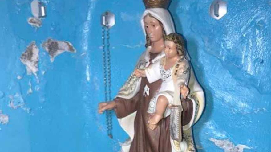 La Virgen del Carmen de La Puntilla sufre un ataque vandálico