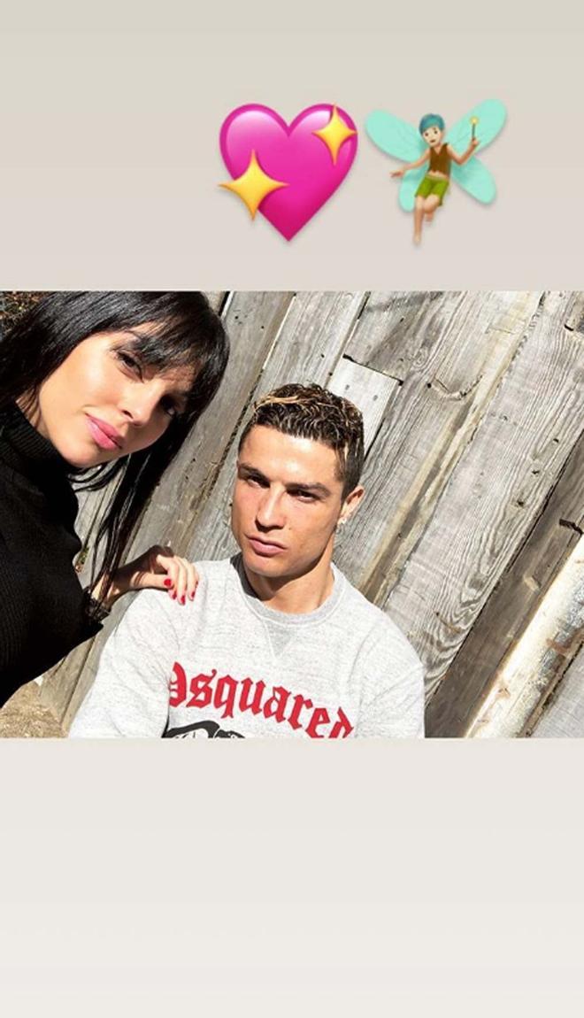 Georgina Rodriguez y su primer posado con Cristiano Ronaldo tras su cambio de look
