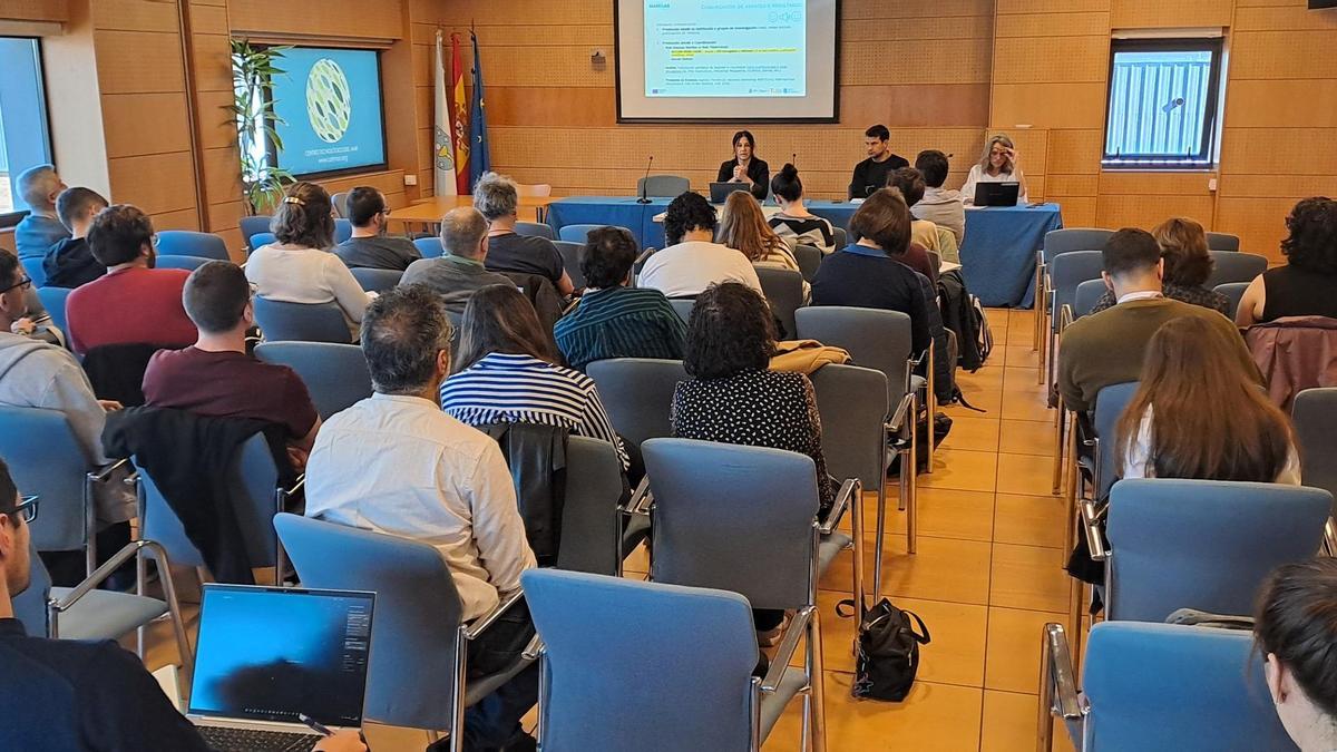 Una reunión celebrada recientemente en la sede del Cetmar en Bouzas.