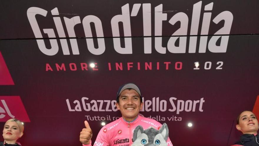 El ecuatoriano Richard Carapaz en el Giro 2019.