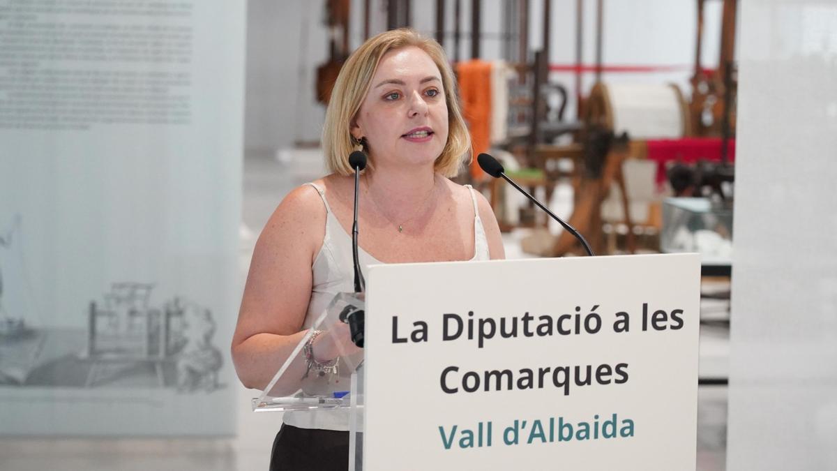 Natàlia Enguix, en un acto de la diputación.
