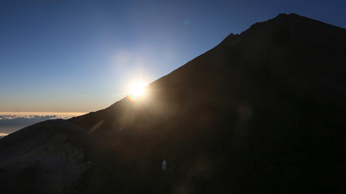 Amanecida en el Teide, este lunes 29 de agosto