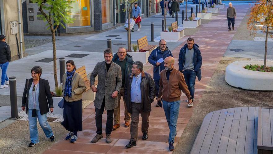 La calle todavía está en la ejecución de los últimos detalles.