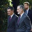 Felipe VI y Pedro Sánchez en la cena del Mobile World Congress en Barcelona