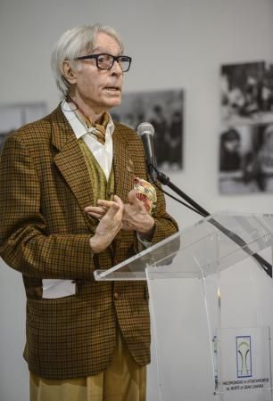 03/07/2018 STA. MARÍA DE GUÍA. En la Casa de la Cultura de Santa María de Guía, tuvo lugar el acto conmemorativo del 44 aniversario de la Mancomunidad del Norte ,en el que se entregaron las banderas oficial de la Mancomunidad, diseñada por el artista norteño Pepe Dámaso, a todos los Ayuntamientos del norte de Gran Canaria. FOTO: J. PÉREZ CURBELO  | 03/07/2018 | Fotógrafo: José Pérez Curbelo