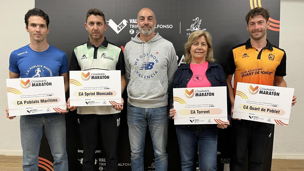 Los ganadores de la edición 2025 en el proyecto Comparte Maratón
