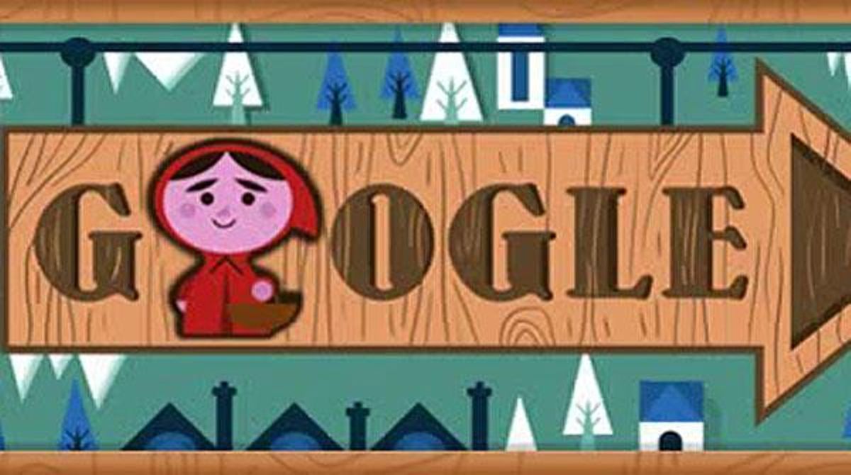 El ’doodle’ de Google sobre els germans Grimm.