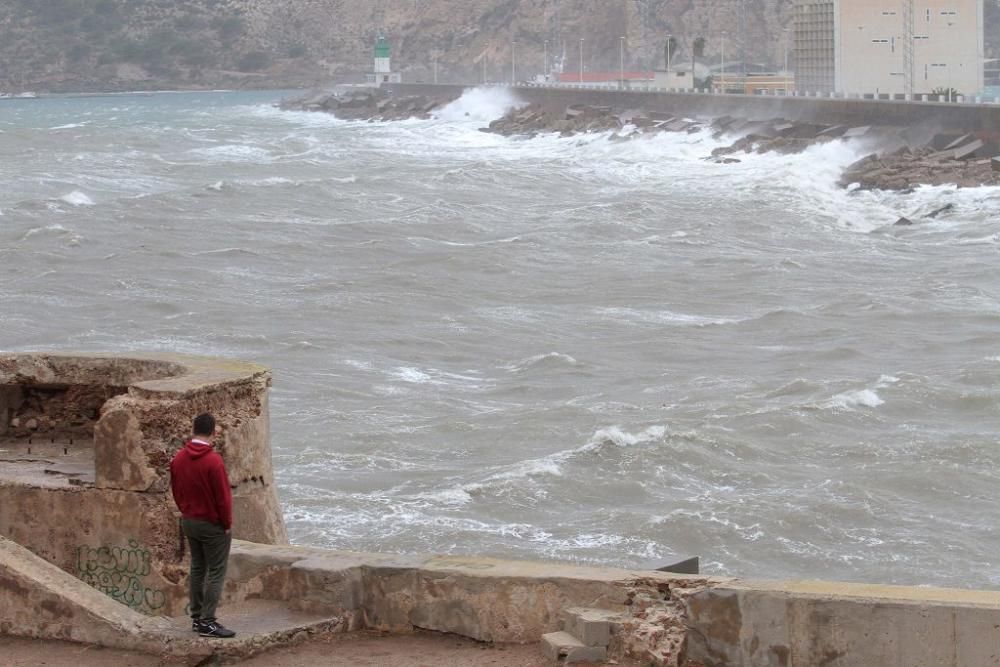 La borrasca Ana, a su paso por Cartagena