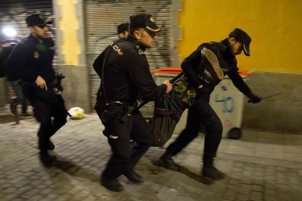 Disturbios en el madrileño barrio de Lavapiés